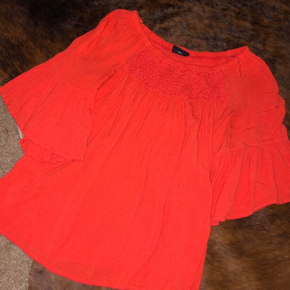 Orange blouse
